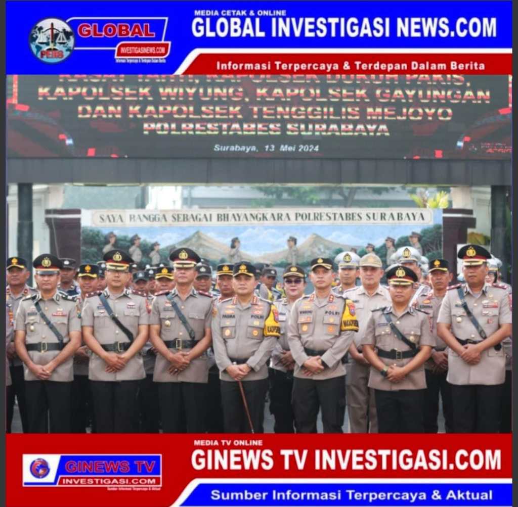 Kapolrestabes Surabaya Memimpin Pelantikan dan Serah Terima Jabatan Pejabat Utama Serta Empat Kapolsek&nbsp;Jajaran