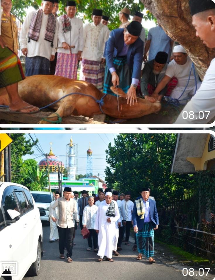 Idul Adha, Pj. Bupati OKI Salat Ied dan Berqurban di Masjid&nbsp;Sukadana