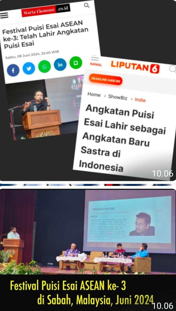 Rangkuman Berita : LAHIR ANGKATAN PUISI ESAI, SEBAGAI INOVASI DUNIA&nbsp;SASTRA