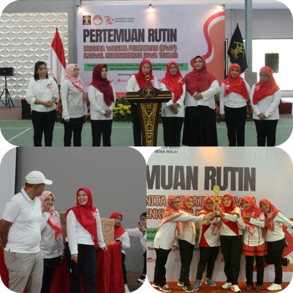 Dharma Wanita Eks Karesidenan Pati Sukses Meriahkan Pertemuan Rutin DWP Kanwil Kemenkumham&nbsp;Jateng