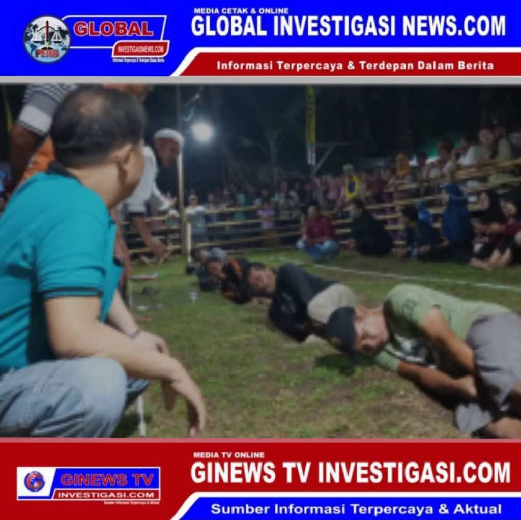 Memeriahkan acara HUt Ke-79, Kades AJUNG Menggelar Lomba Tarik Tambang Dilapangan Depan Polsek&nbsp;Ajung