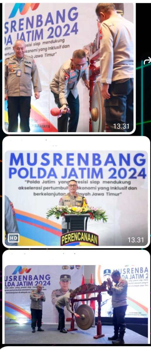 Kapolda Jatim Buka Musrenbang 2024, Siap Akselerasi Pertumbuhan Ekonomi yang Inklusif dan&nbsp;Berkelanjutan
