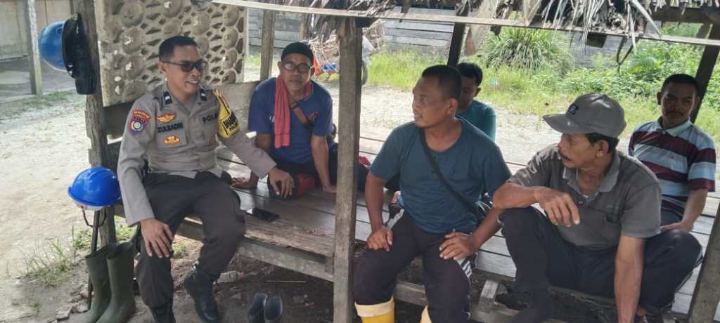 Bhabinkamtibmas Polsek Keritang ajak Warga Ciptakan Suasana Damai Jelang Pemilu Tahun&nbsp;2024